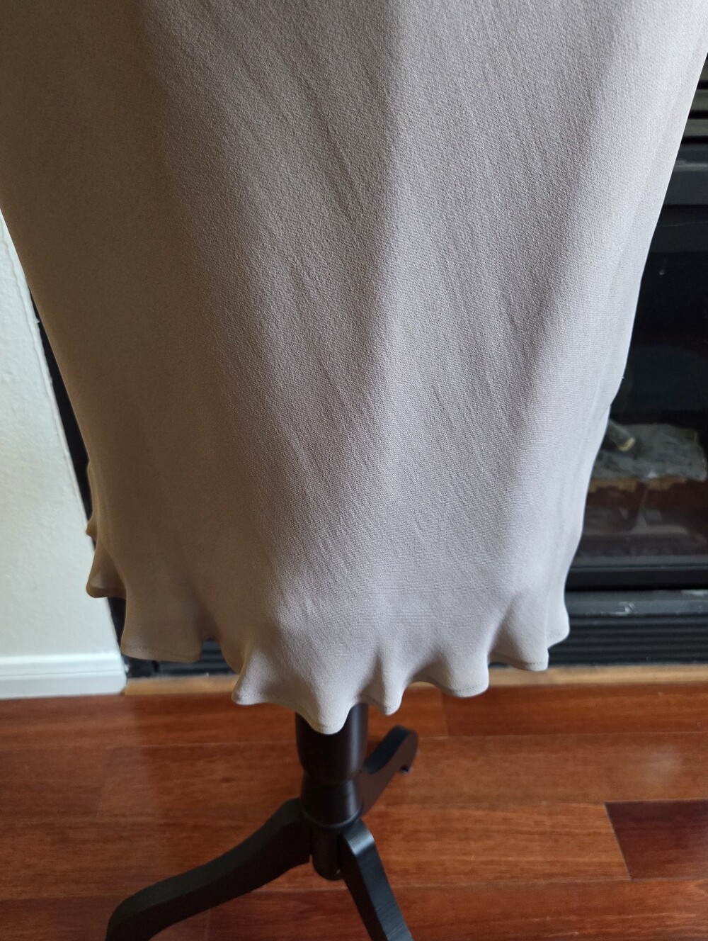 Hugo Busgati Sleek Nude Halter Silk Dress, Nwot - Picture 4 of 5